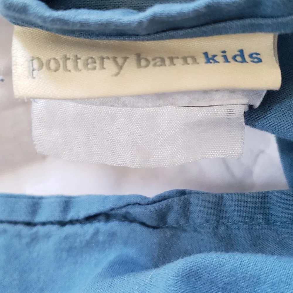 Pottery Barn Kids Blue and White Pillow - Picture 5 of 5